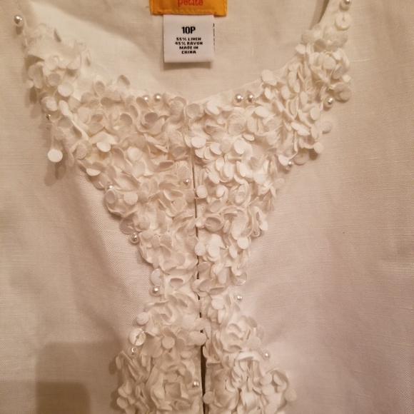 Ruby Rd. Petite Shell Game Size 10P Color: TALC - Picture 5 of 6